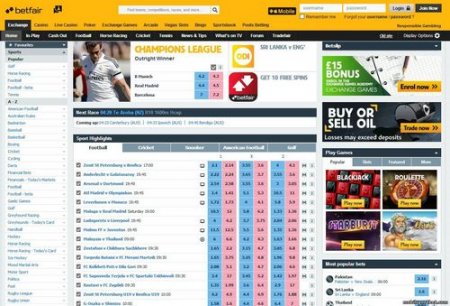 Betfair - биржа ставок