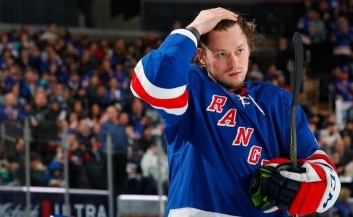 Дебютировавший за Рейнджерс Тарасенко признан первой звездой игрового дня в НХЛ