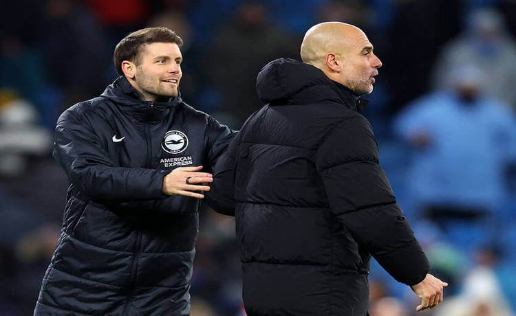 Гвардиола впервые в карьере не победил тренера-соперника в четырех первых матчах подряд